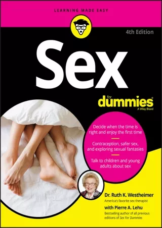 PDF/READ/DOWNLOAD Sex For Dummies epub