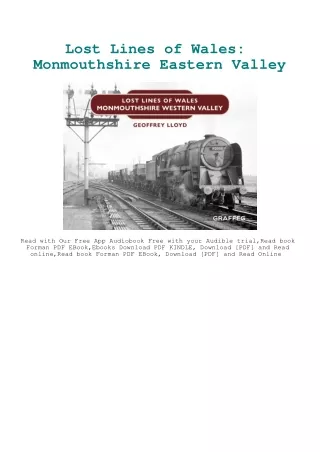 DOWNLOAD Book Lost Lines of Wales Monmouthshire Eastern Valley