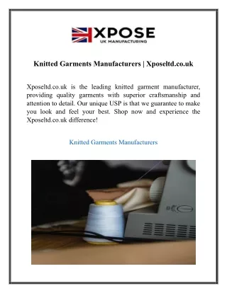 Knitted Garments Manufacturers  Xposeltd.co.uk