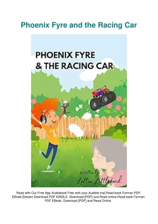 DOWNLOAD [PDF] Phoenix Fyre and the Racing Car
