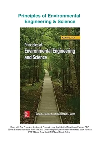 eBooks DOWNLOAD Principles of Environmental Engineering & Science