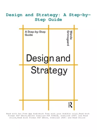 DOWNLOAD Books Design and Strategy A Step-by-Step Guide