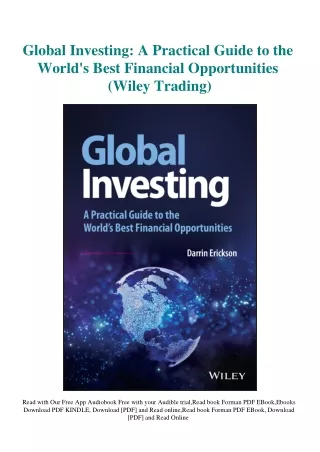 DOWNLOAD Books Global Investing A Practical Guide to the World's Best Financial