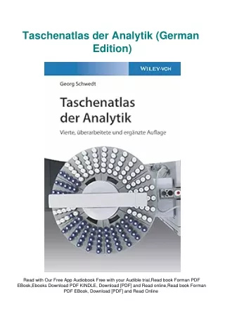 DOWNLOAD PDF Taschenatlas der Analytik (German Edition)