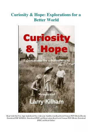 DOWNLOAD [PDF] Curiosity & Hope Explorations for a Better World