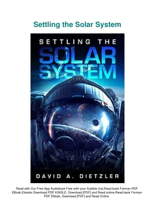 [PDF] DOWNLOAD Settling the Solar System