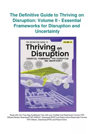DOWNLOAD Book The Definitive Guide to Thriving on Disruption Volume II - Essenti