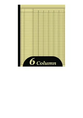 Download Account Book 6 Column Ledger Bookkeeping Record Book Blank Six Columns