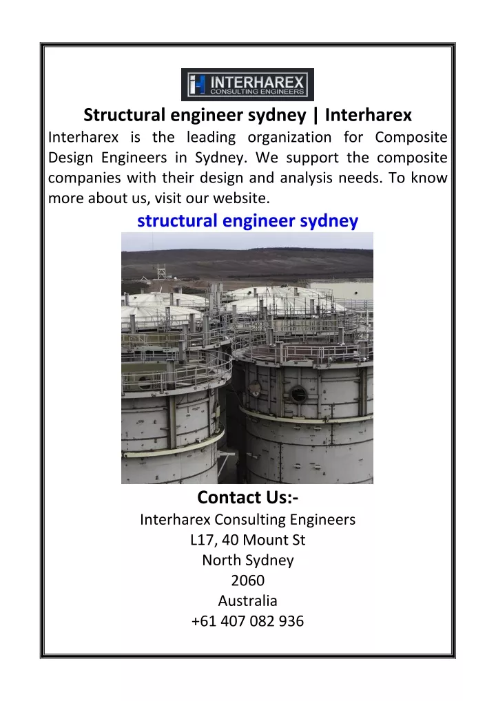 structural engineer sydney interharex interharex