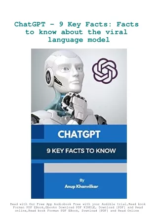 DOWNLOAD eBook ChatGPT - 9 Key Facts Facts to know about the viral language mode