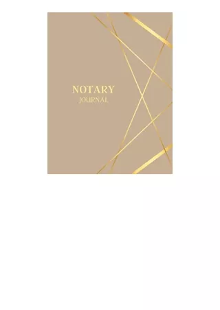 Download Pdf Notary Journal Professional Notary Log Book With A Stylish Cover 15