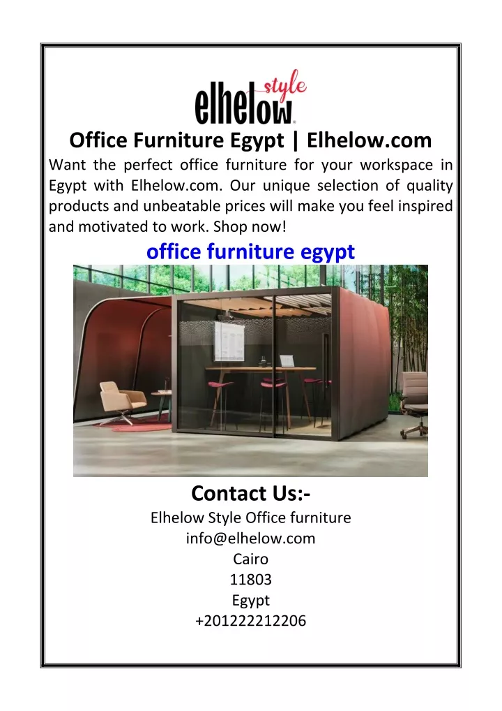 office furniture egypt elhelow com want