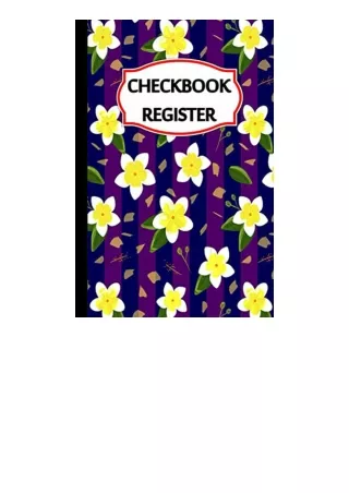 Download Checkbook Register 6 Column Payment Record Check Register for Personal