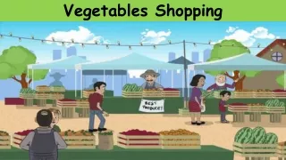 Vegetables Mini Shopping Game with Conversation Exercises