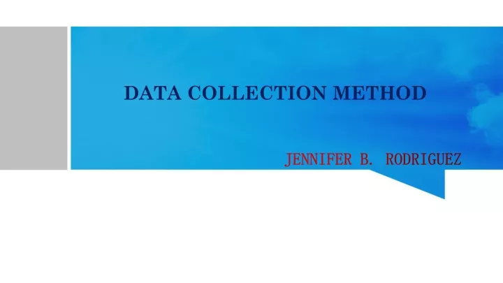 data collection method