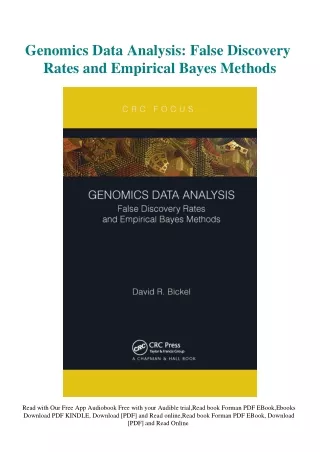 [PDF] DOWNLOAD Genomics Data Analysis False Discovery Rates and Empirical Bayes