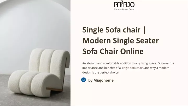 single sofa chair modern single seater sofa chair