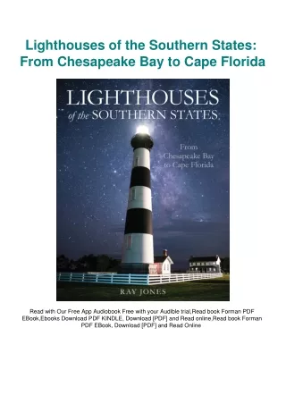 [DOWNLOAD] eBooks Lighthouses of the Southern States From Chesapeake Bay to Cape