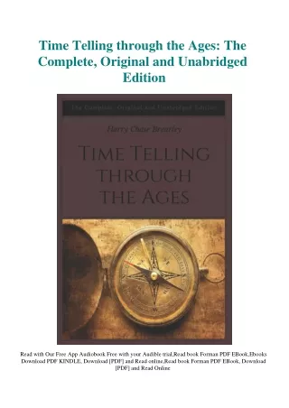 DOWNLOAD [PDF] Time Telling through the Ages The Complete  Original and Unabridg
