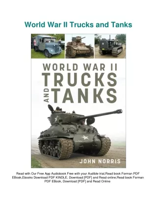 DOWNLOAD eBook World War II Trucks and Tanks
