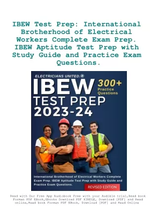 DOWNLOAD Books IBEW Test Prep International Brotherhood of Electrical Workers Co
