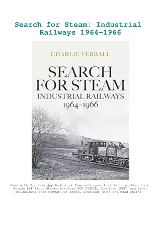 DOWNLOAD [eBook] Search for Steam Industrial Railways 1964-1966