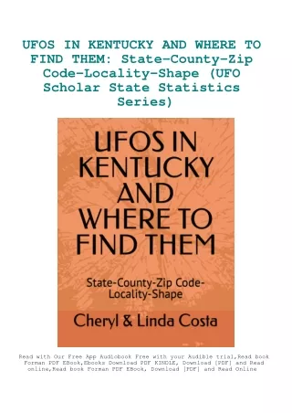 DOWNLOAD PDF UFOS IN KENTUCKY AND WHERE TO FIND THEM State-County-Zip Code-Local