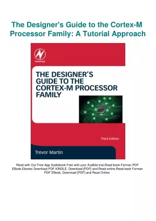 DOWNLOAD eBooks The Designer's Guide to the Cortex-M Processor Family A Tutorial