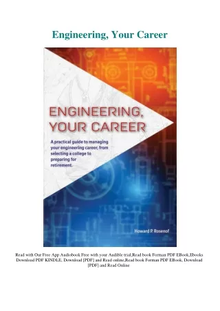 DOWNLOAD PDF Engineering  Your Career