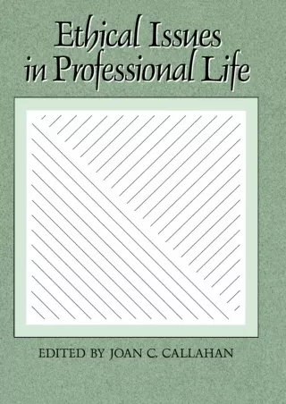 get [PDF] Download Ethical Issues in Professional Life