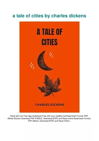 [DOWNLOAD] eBooks a tale of cities by charles dickens