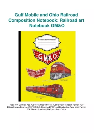 [PDF] eBooks Gulf Mobile and Ohio Railroad Composition Notebook Railroad art Not