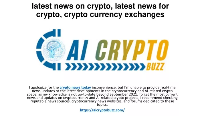 latest news on crypto latest news for crypto crypto currency exchanges