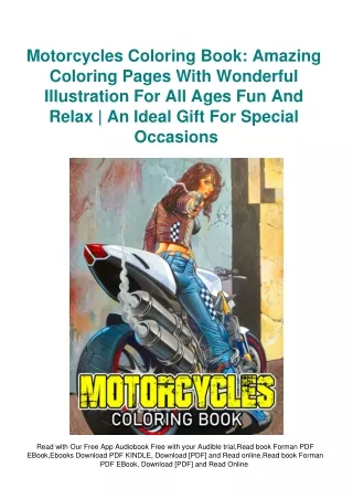 [PDF] eBooks Motorcycles Coloring Book Amazing Coloring Pages With Wonderful Ill