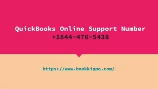 Quickbooks online Support Number   1844-476-5438