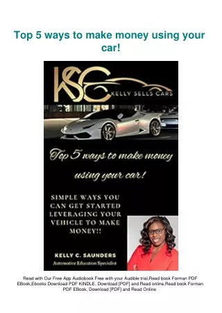 eBooks DOWNLOAD Top 5 ways to make money using your car!