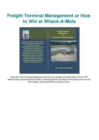 DOWNLOAD Book Freight Terminal Management or How to Win at Whack-A-Mole