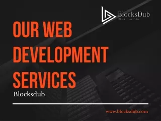 Web development Service Provider - BlocksDub
