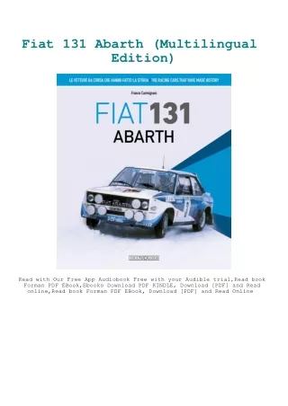 DOWNLOAD Books Fiat 131 Abarth (Multilingual Edition)