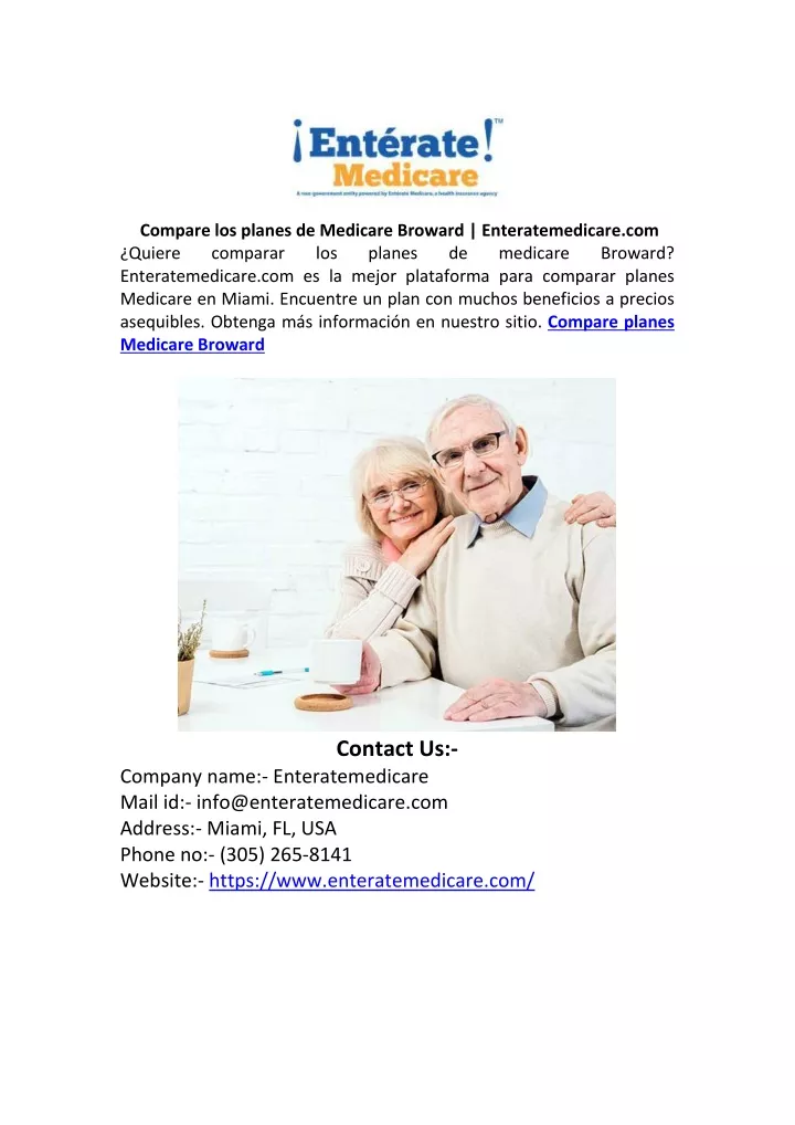 compare los planes de medicare broward