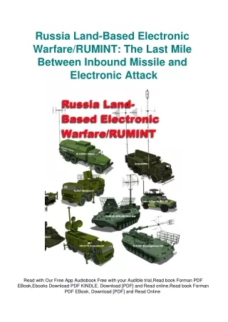 READ [DOWNLOAD] Russia Land-Based Electronic WarfareRUMINT The Last Mile Between