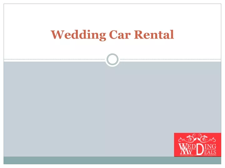 wedding car rental