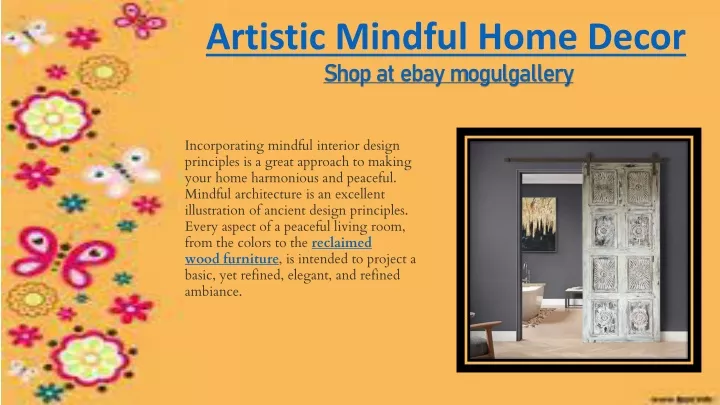 artistic mindful home decor