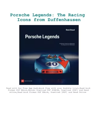 DOWNLOAD Book Porsche Legends The Racing Icons from Zuffenhausen