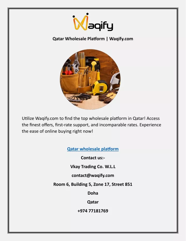 qatar wholesale platform waqify com