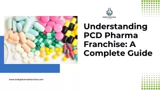 Understanding PCD Pharma Franchise A Complete Guide