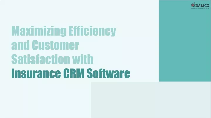 maximizing efficiency and customer satisfaction