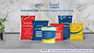 Best Tile Fixing Solution In India - Adhesives For Tiles