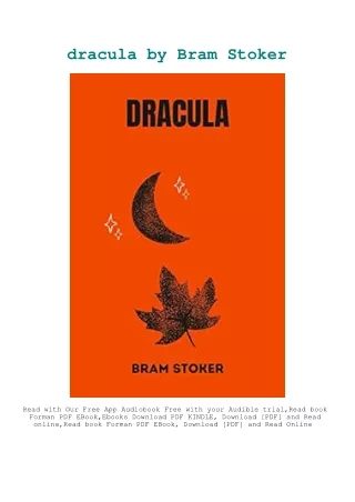 [DOWNLOAD] eBooks dracula by Bram Stoker