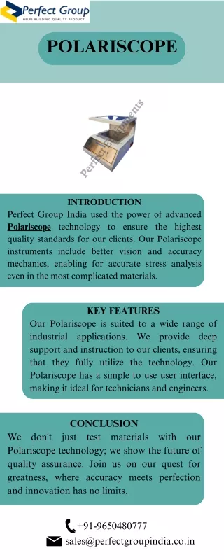 Polariscope | Perfect Group India